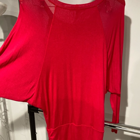 BCBG Red cute shirt dress. Big on top tight on bot - Picture 2 of 3